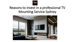 TV Mounting Service Sydney