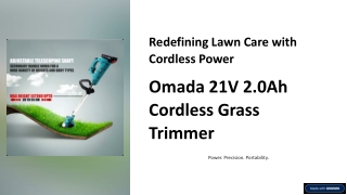 Omada 21V 2.0Ah Cordless Grass Trimmer – Power Meets Precision