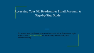 Accessing Your Old Roadrunner Email Account: A Step-by-Step Guide