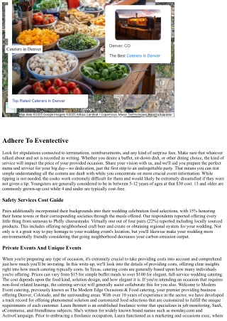 Personalized Event Catering Solutions In Colorado & Beyond