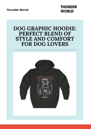 Dog Graphic Hoodie – Stylish Comfort for Dog Lovers