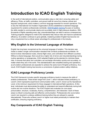 icao english training