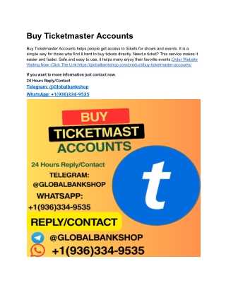 My Ohio State Buckeyes Account Buy Ticketmaster Accounts