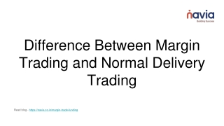 Difference Between Margin Trading and Normal Delivery Trading