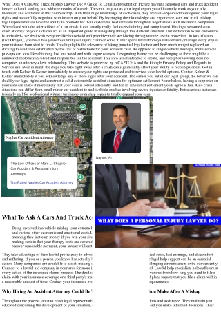 What Does A Vehicle Mishap Attorney Do? Legal Help Clarified