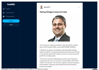 Taking Religare beyond India