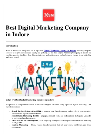 Best Digital Marketing Company in Indore