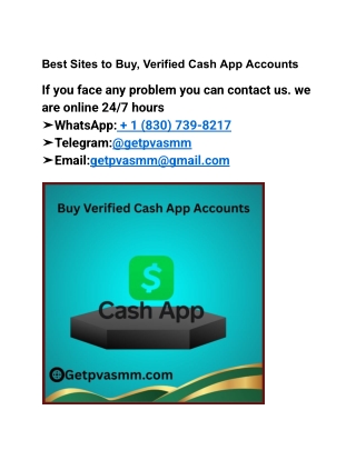 Best Sites to Buy, Verified Cash App Accounts