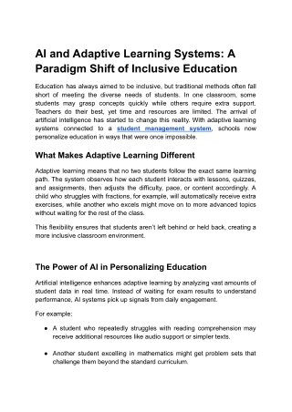 AI and Adaptive Learning Systems_ A Game-Changer for Inclusive Education