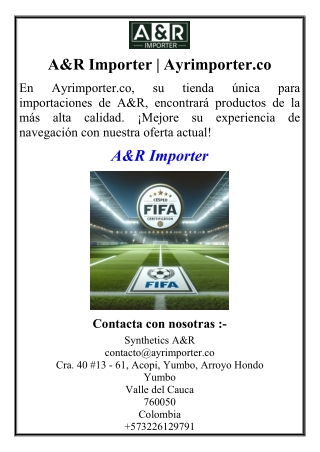 A&R Importer | Ayrimporter.co