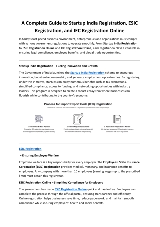 A Complete Guide to Startup India Registration