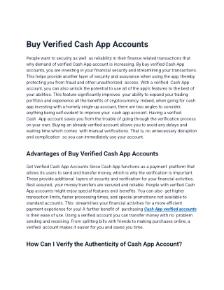 Buy Verified Cash App Accounts
