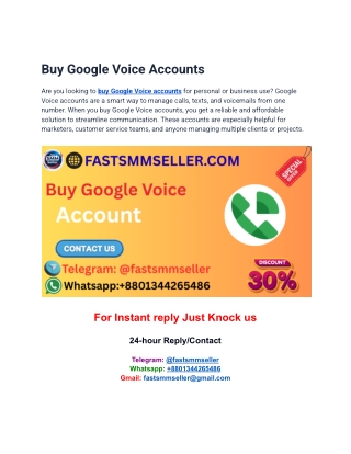 Buy Google Voice Accounts