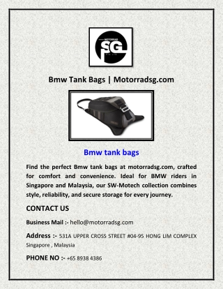 Bmw Tank Bags  Motorradsg.com