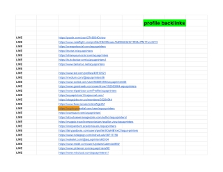 profile backlinks working sheet  - Sheet1