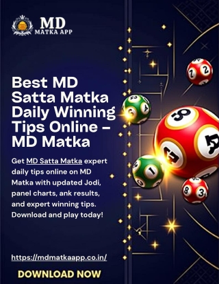 Best MD Satta Matka Daily Winning Tips Online – MD Matka