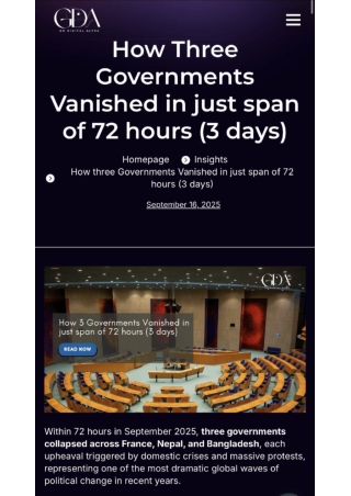 How 3 Governments Vanished in just span of 72 hours (3 days)