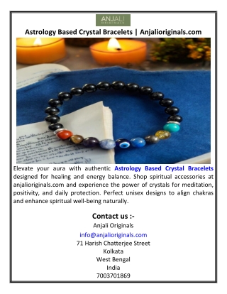 Astrology Based Crystal Bracelets