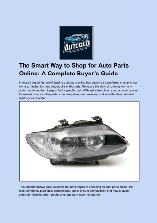 The Smart Way to Shop for Auto Parts Online_ A Complete Buyer’s Guide