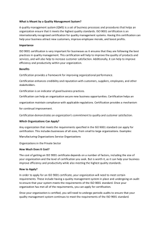 iso 9001 certification singapore