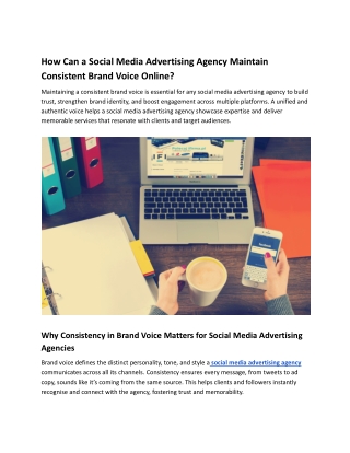 How Can a Social Media Advertising Agency Maintain Consistent Brand Voice Online