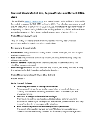 Ureteral Stents Market