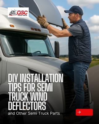 DIY Installation Tips for Semi Truck Wind Deflectors and Other Semi Truck Parts