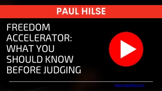 Freedom Accelerator What You Should Know Before Judging