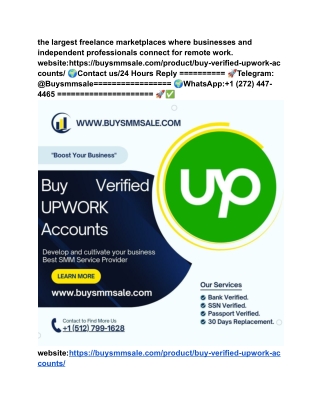 Nice Buy Verified UPWORKAccounts 2025-2026