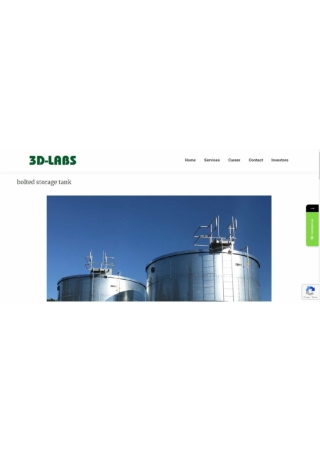 bolted water storage tank design