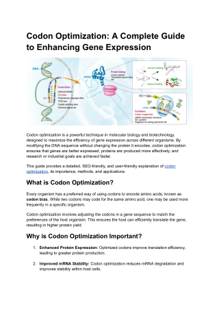 Codon Optimization