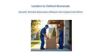London to Oxford Moving – Instant Booking, Lowest Rates