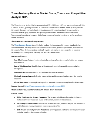 Thrombectomy Devices Market
