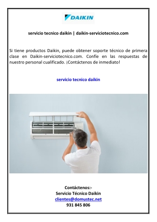 servicio tecnico daikin | daikin-serviciotecnico.com