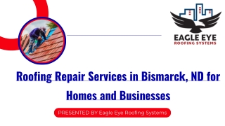 Roofing Repair Services in Bismarck, ND for Homes and Businesses