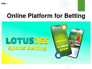 Online Platform for Betting