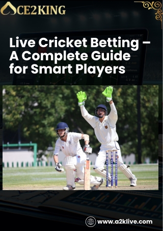 Live Cricket Betting – A Complete Guide for Smart Players