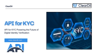 API for KYC Powering the Future of Digital Identity Verification
