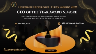Fluxx Events Awards Showcase 2025 CEO of the Year Award and More