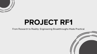Renovare Project RF1  Leading Change with Smart, Sustainable Innovations
