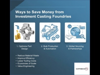 How to Save Money from Investment Casting Foundries?
