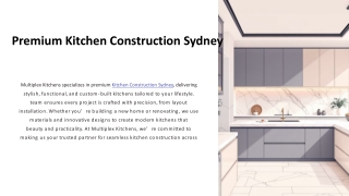 Kitchen Construction Sydney - Multiplex Kitchens