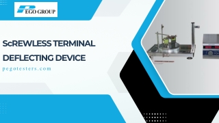 Screwless Terminal Deflecting Device