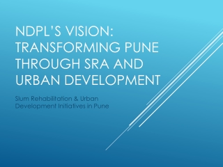 NDPL_Vision_SRA_Urban_Development_Pune