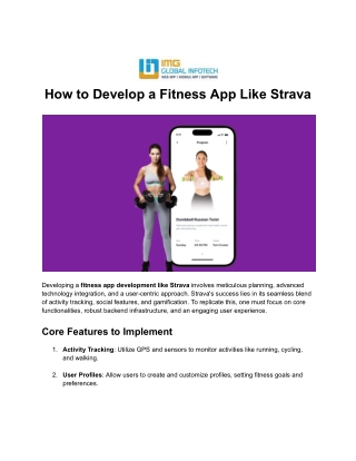 How to Develop a Fitness App Like Strava
