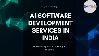 AI Software Development Services in India