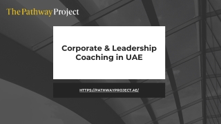 Corporate & Leadership Coaching in UAE