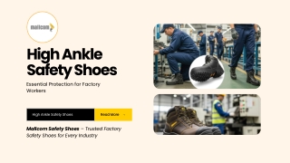 High Ankle Safety Shoes Essential Protection for Factory Workers