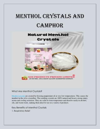 menthol crystals 10