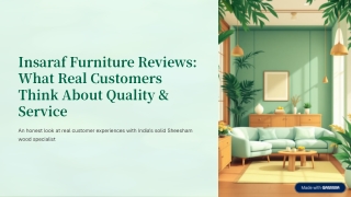 Insaraf Furniture Reviews What Real Customers Think About Quality & Service